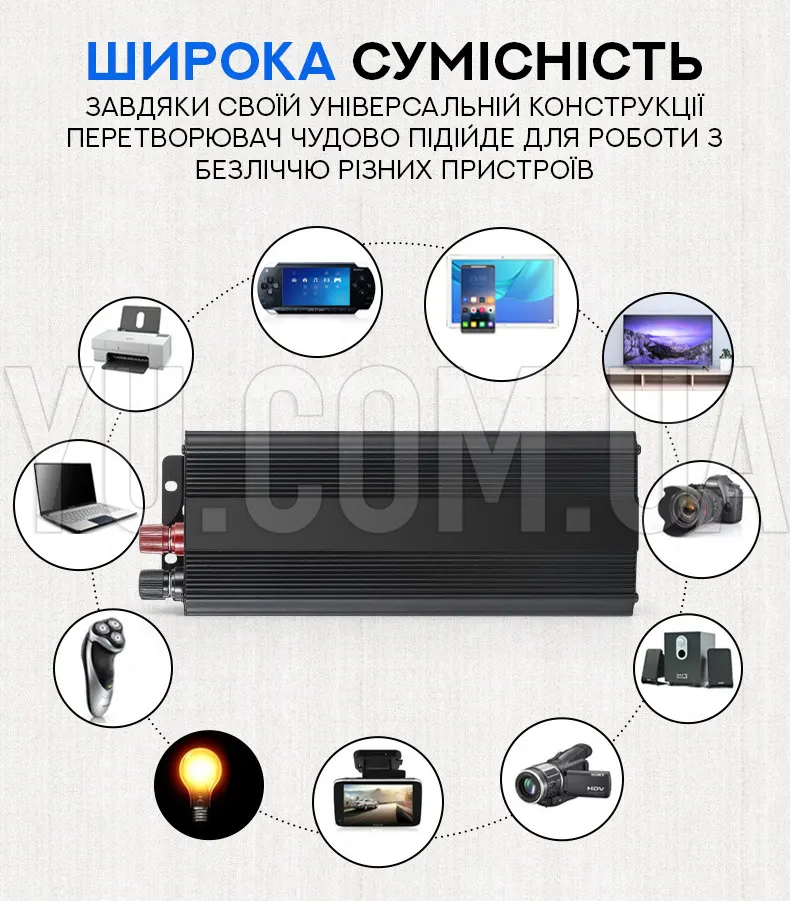 Перетворювач напруги 1500W SSK AC/DC 12V Перетворювач напруги 1500W SSK AC/DC 12V
